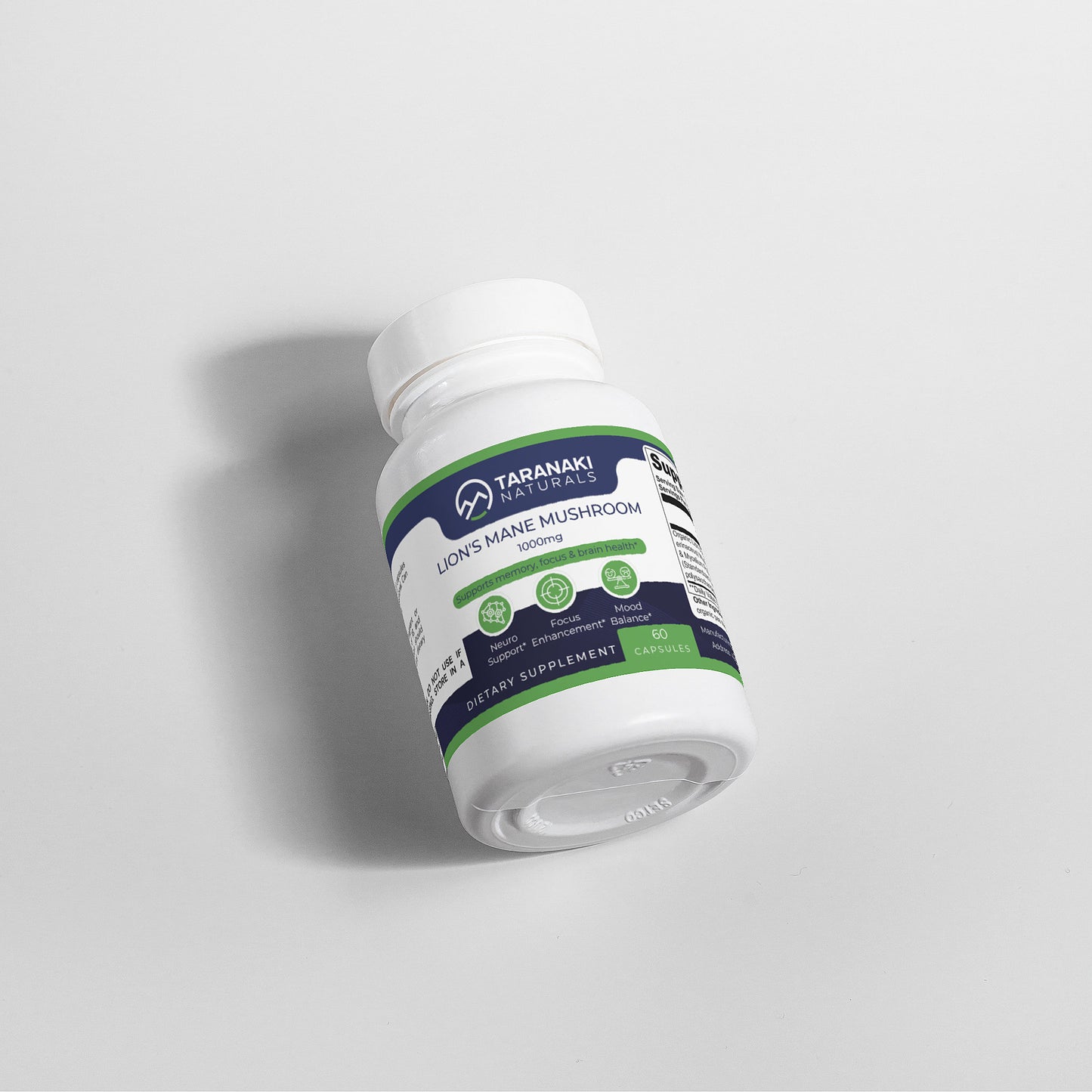 Premium Lion's Mane Extract - 40% Polysaccharides - 60ct