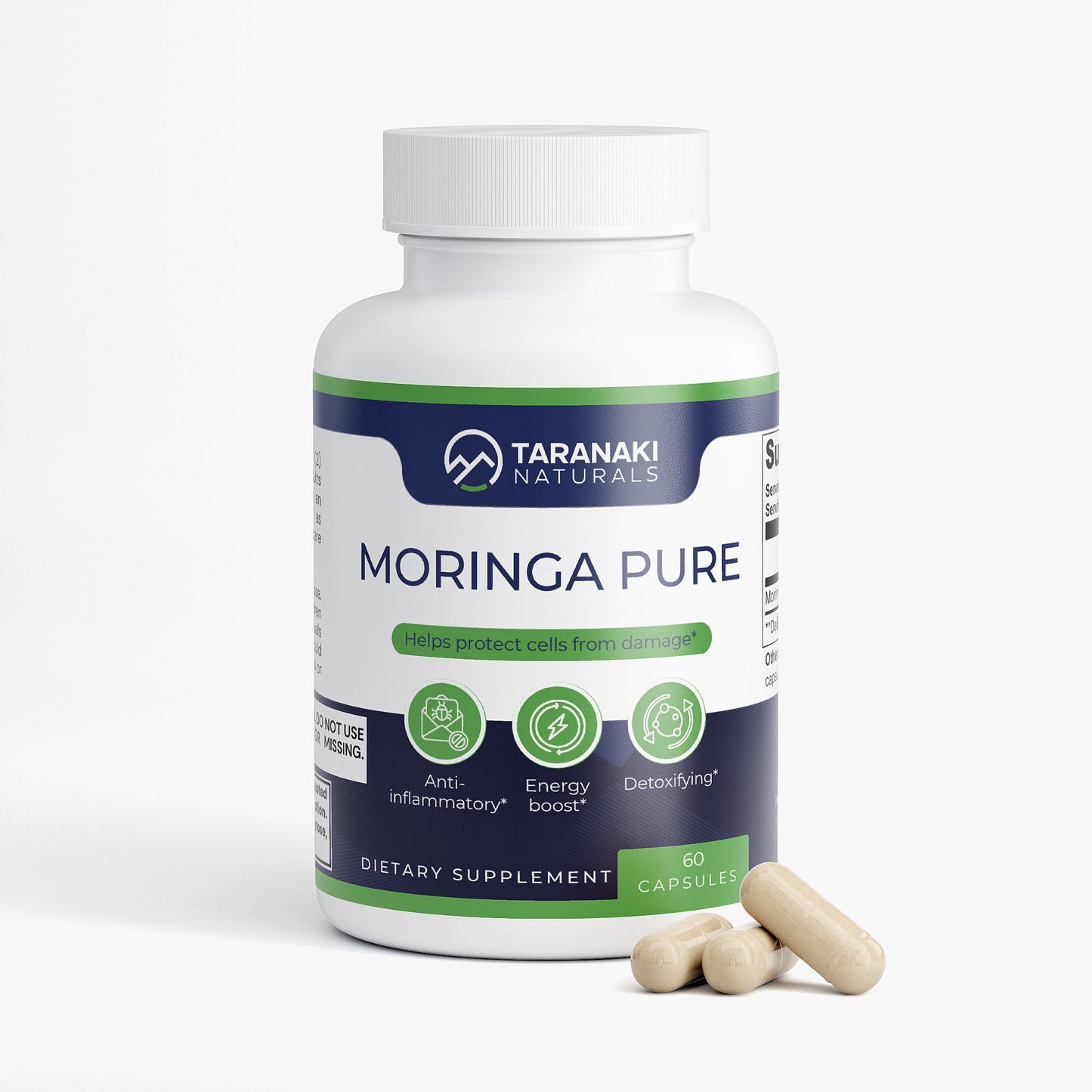 Moringa Pure - Premium Oleifera Leaf Supplement 60ct