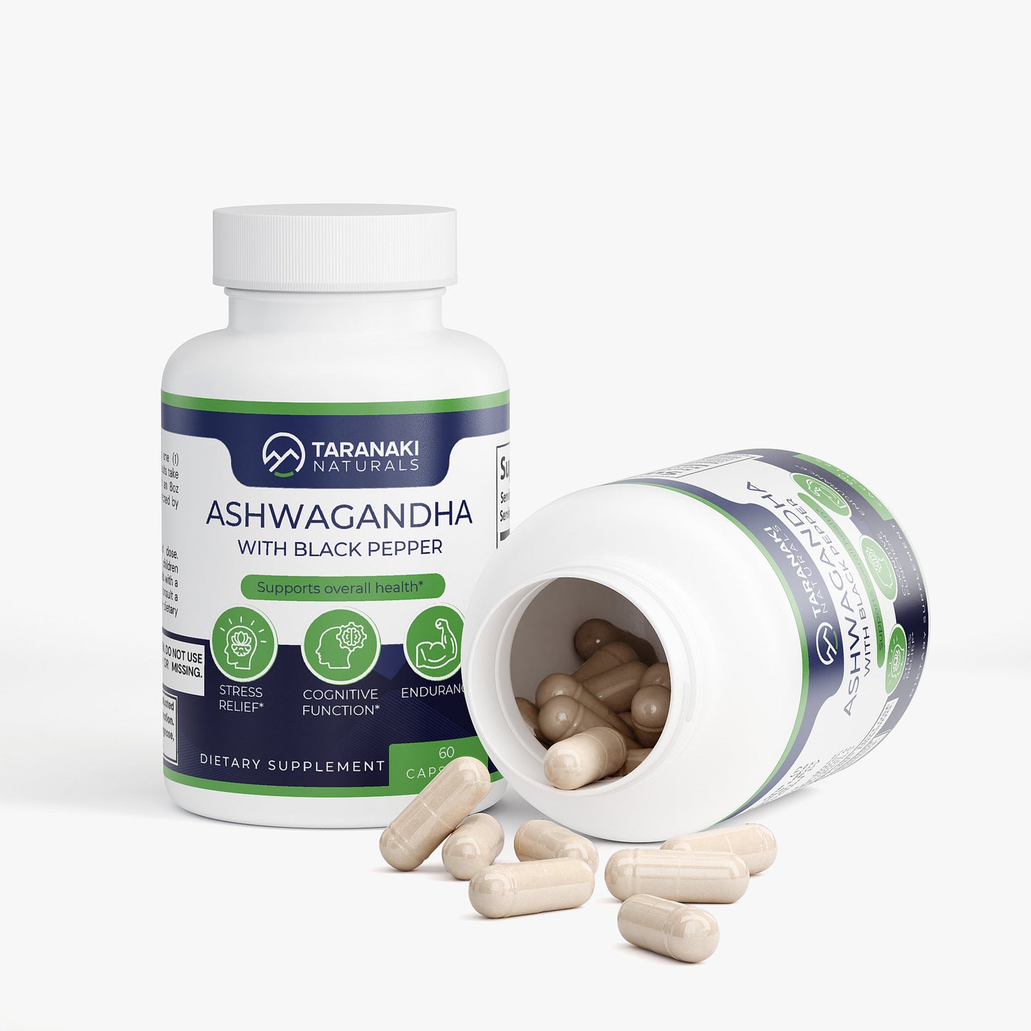 Premium Ashwagandha with Black Pepper - 60ct