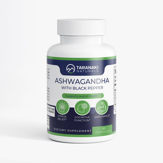 Premium Ashwagandha with Black Pepper - 60ct