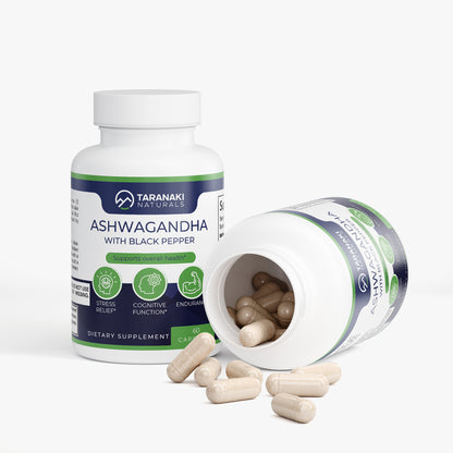 Premium Ashwagandha with Black Pepper - 60ct
