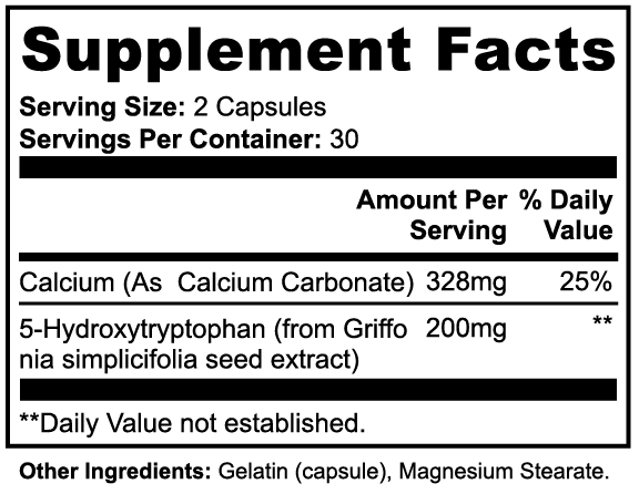 Premium 5-HTP Capsules - Botanical Extract Formula 60ct