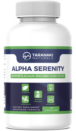 Alpha Serenity - L-Theanine, Rhodiola, Lemon Balm, Magnesium, Mucuna Pruriens L-Dopa