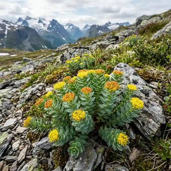 Rhodiola rosea plant